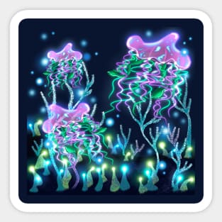 Alien Jellyfish Sticker